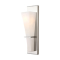 Canarm Laurel, Ivl238B01Bn, One Light Vanity, Flat Opal Glass, 100W Type A, 4 IVL238B01BN